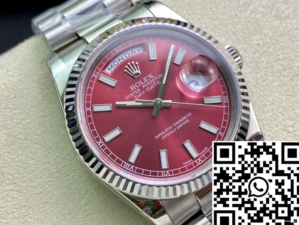 White 18k Factory 942 WaterResistant EW Gold Date Rolex 118239 Day 0807